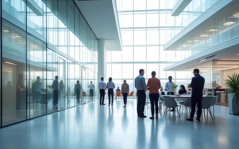 Bild: Modernes Bürogebäude oder Teamfoto der Via Suisse Tech AG